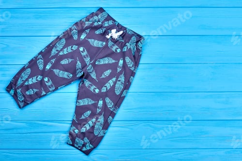 Preview: Cute kids organic printed trousers