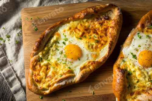 Preview: Homemade Georgian Cheese Bread Khachaprui
