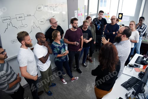 Preview: Startup Business Team Brainstorming on Meeting Workshop