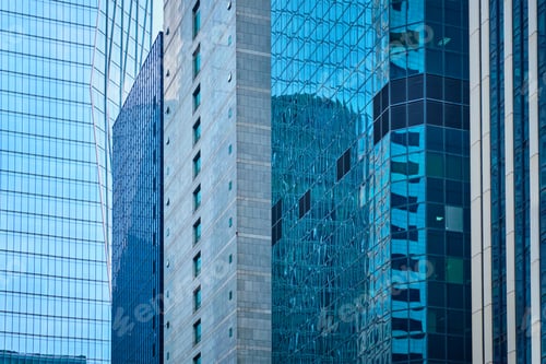 Preview: Skyscrapers high rise buildings close up