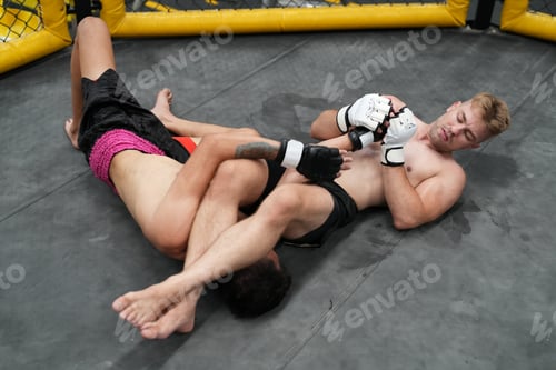 Preview: Two professional boxers fighting at the gym