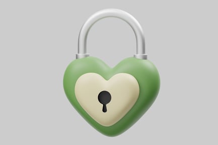 Preview: Green heart lock
