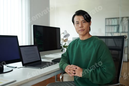 Preview: Software Developer in Green Sweater