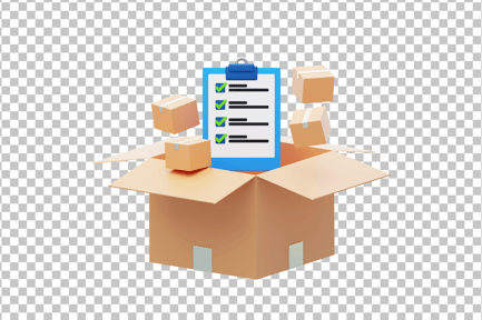 Preview: Shipping Package List 3D Icon