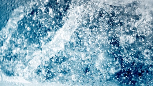 Preview: Ice Texture And Bubble Water Background For Drinking And Freshness Concept