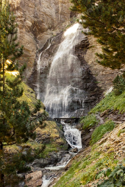 Preview: waterfall in the middle of nature