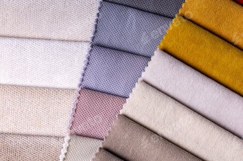 Preview: Colorful Abstract Fabric Swatches for Interior Design