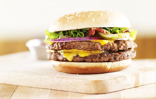 Preview: double cheese burger with bacon