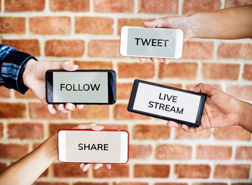 Preview: Smartphone and social media concept