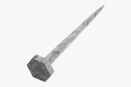 Preview: Weathered Galvanized Nail with Square Head