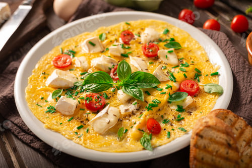 Preview: Eggs omelette with vegetables