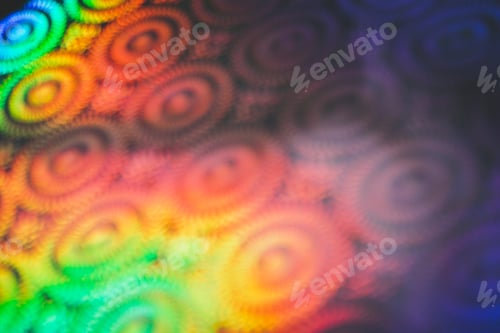 Vista previa: Fondo abstracto y patrón en colores intensos de luz arcoíris