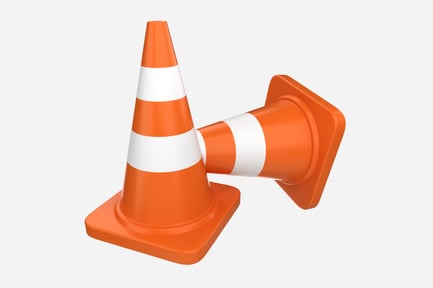 Preview: Safety Cone 3D Illustration