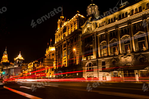 Preview: Shanghai cityscape at night,China