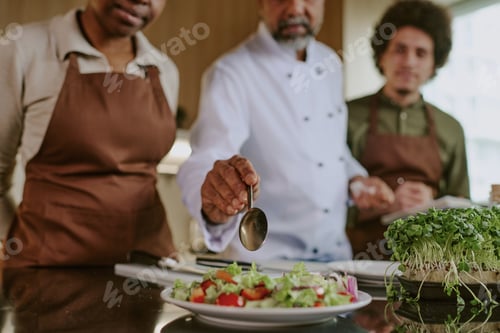 Preview: Chef Adding Olive Oil