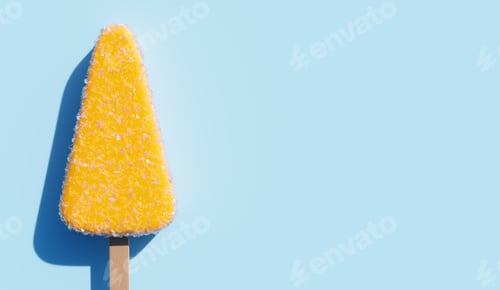 Preview: Lemon popsicle background.
