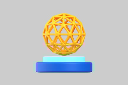 Marco geodésico con base de plataforma