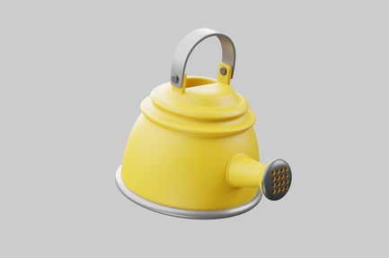 Preview: Bright yellow watering can