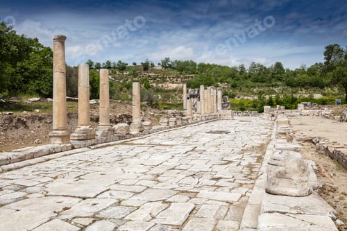 Preview: Stratonikeia Ancient City in Eskihisar, Mugla, Turkey.