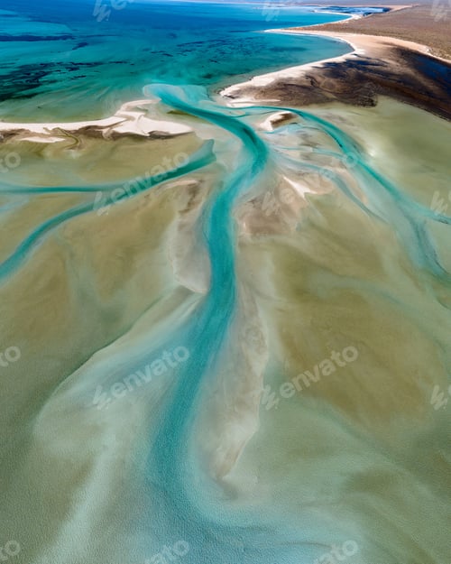 Preview: Aerial View of Turquoise Coastal Lagoon
