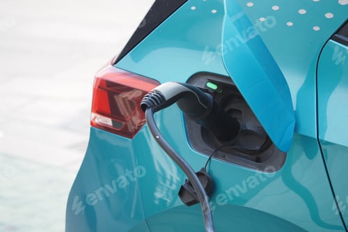 Preview: Electric vehicle charging station in urban location