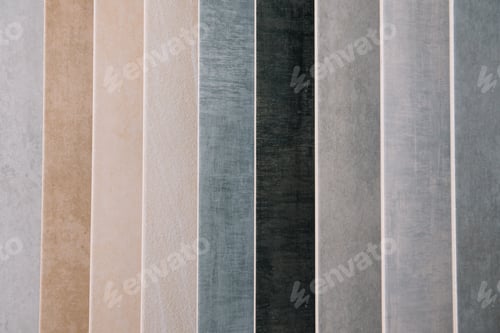 Preview: Tiles in different colors. ceramic tile shop.