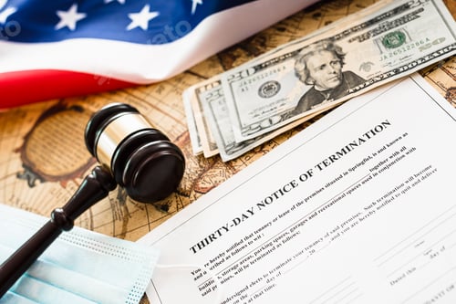 Preview: Thirty days Notice of Termination, notice to a tenant who has lost his job due