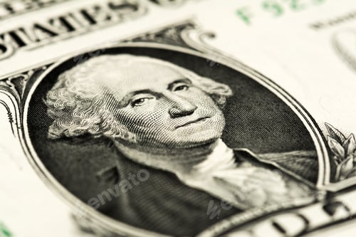 Preview: One Dollar Bill Close Up Currency Concept