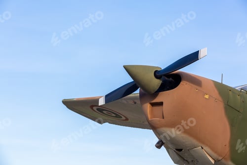 Preview: Vintage war plane aircraft fighter plane retro technology, Retro vintage fighter war aircraft.