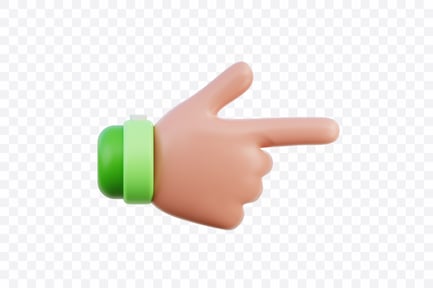 Preview: Right Direction Finger Hand Gesture