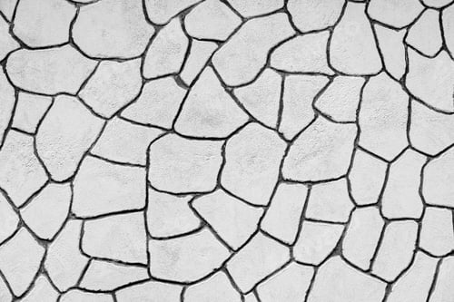 Preview: The Plastered Wall With An Abstract Mesh Mosaic Pattern Of Monotonous Gray Color For The Textured