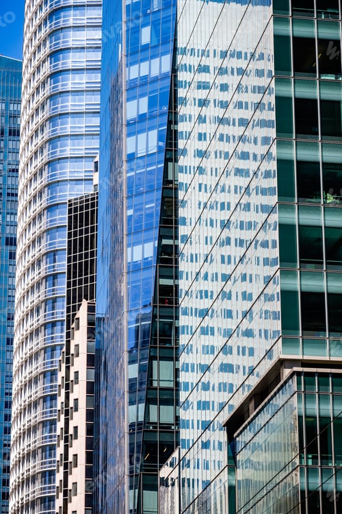 Preview: Close up of modern skyscrapers
