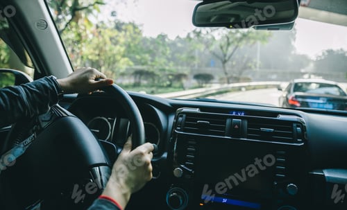 Preview: Driving car on city road
