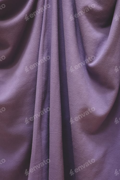 Preview: Abstract Purple Fabric Background with Drapes