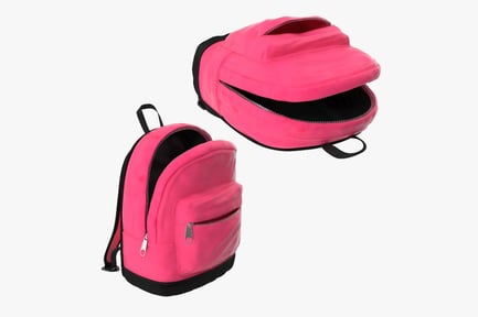 Preview: Kids Backpack Set: Two Poses, Open & Closed