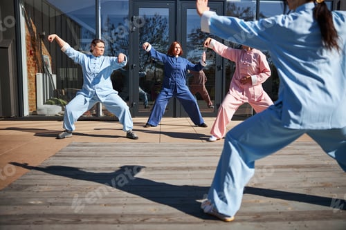 Preview: Learning new qigong posture at the morning training