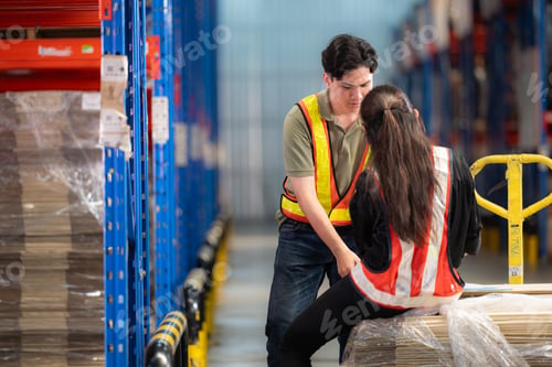 Preview: A warehouse employee suffered a leg accident at work