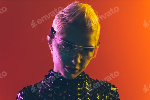 Preview: Representation of a bionic super human with advanced technology parts