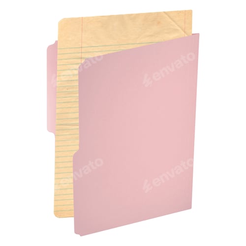 Preview: folder for documents isolated on white