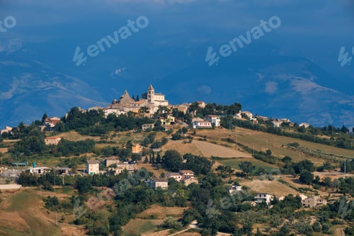 Preview: Summer landscape in Abruzzi near Pietranico