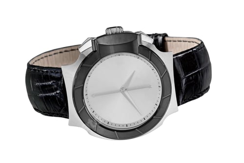 Preview: luxury watch isolated on a white background