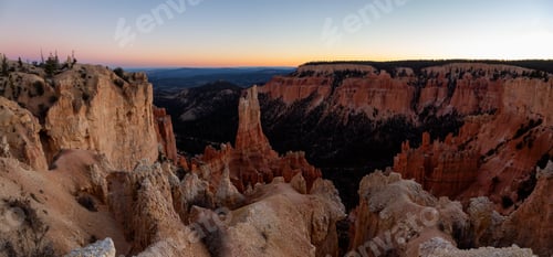 Preview: Panoramic View of an American landscape Background. Utah
