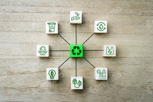 Preview: Recyling icons and symbols
