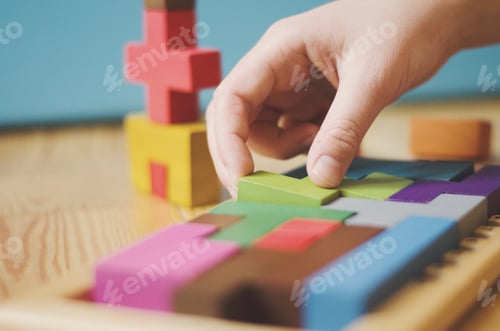 Preview: Board game playing katamino kid’s family togetherness fun game night win