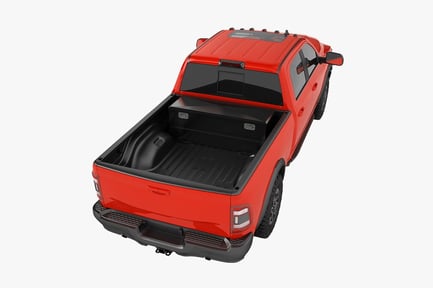 Preview: Red Pickup Truck with Toolbox