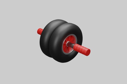 Preview: Black cylinder with red handles.