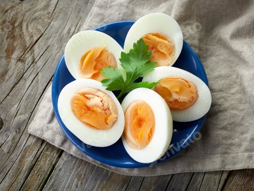 Preview: plate of boiled eggs