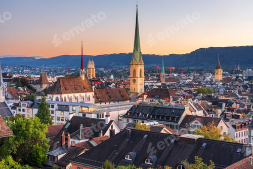 Preview: Zurich, Switzerland Skyline