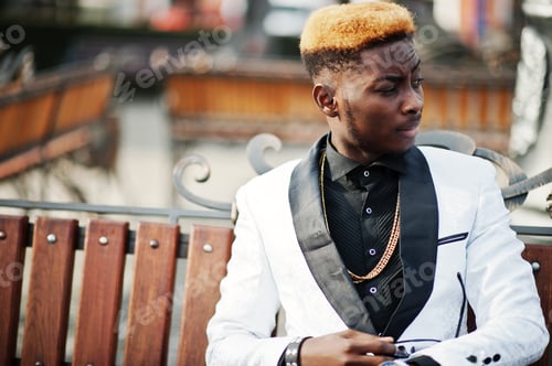Preview: Chic handsome african american man