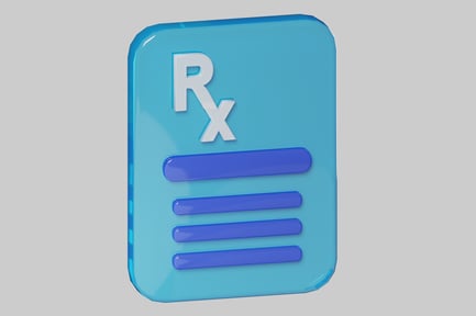 Preview: Blue prescription card